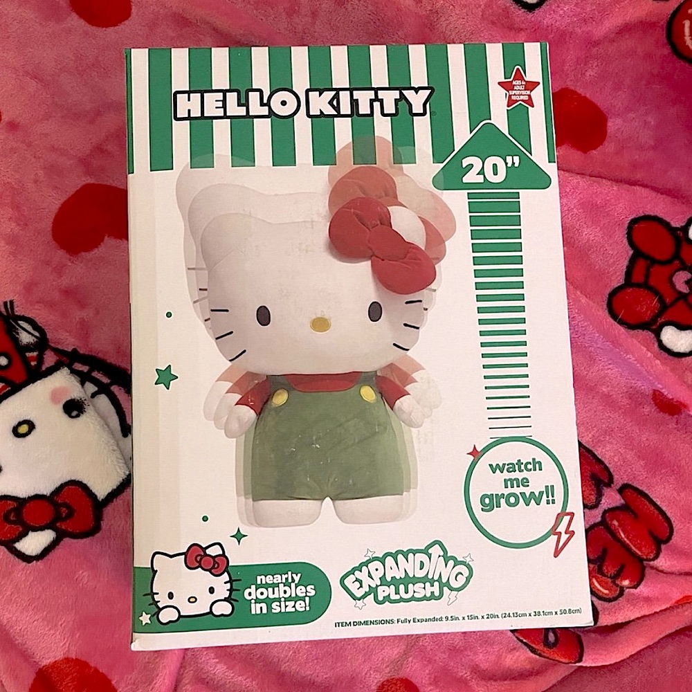 Hello Kitty Expanding Plush New in Box